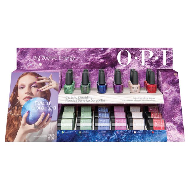 Big Zodiac Energy Powder Perfection & Nail Lacquer Chipboard Display