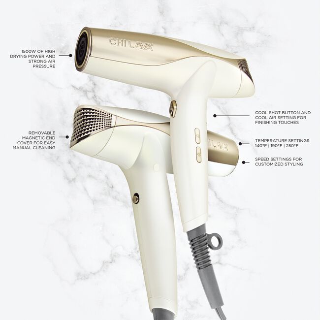 White Lava Pro Turbo Hair Dryer