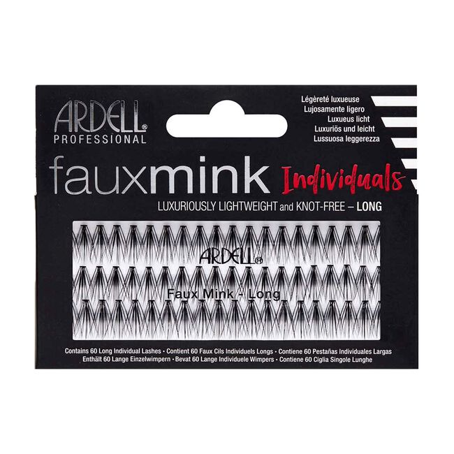 Faux Mink Individual Lashes Long Black