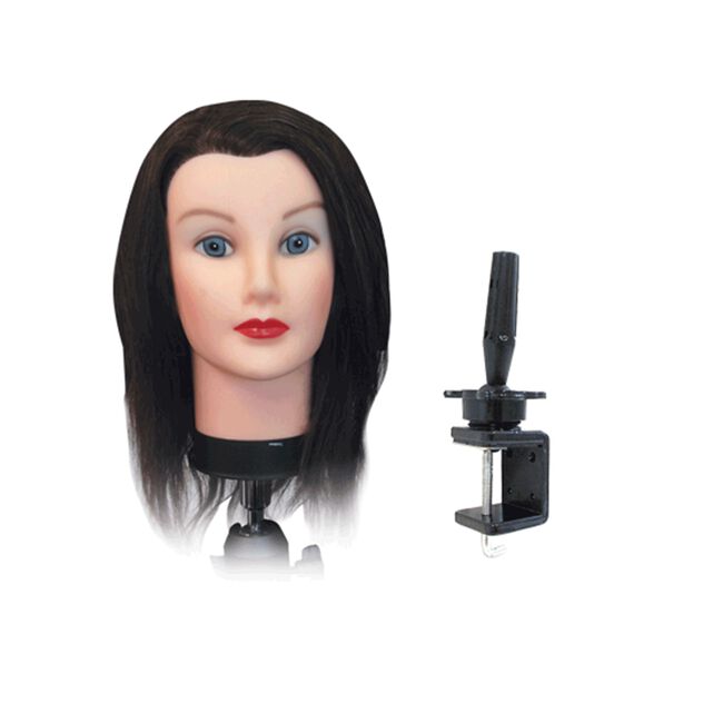 Miss Heather Mannequin Head with Holder