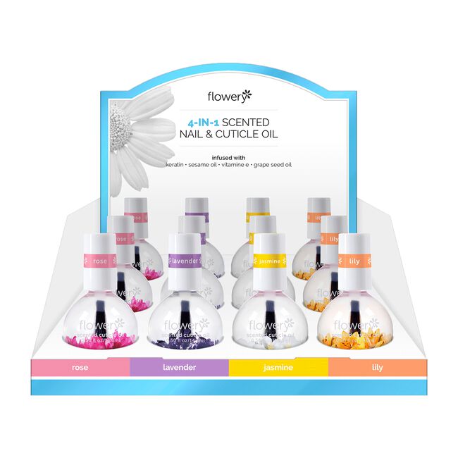 4-in-1 Scented Cuticle Oil Display