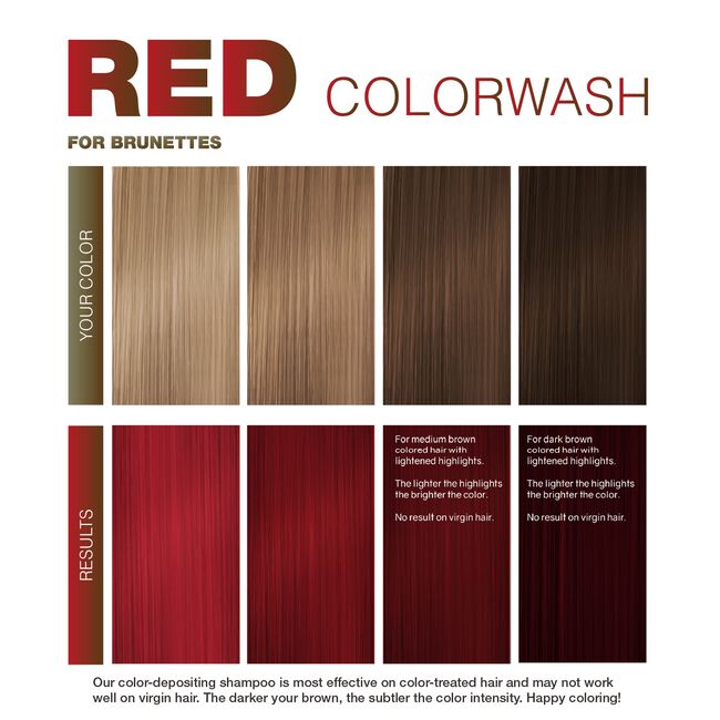 Brunette Red Viral Colorwash