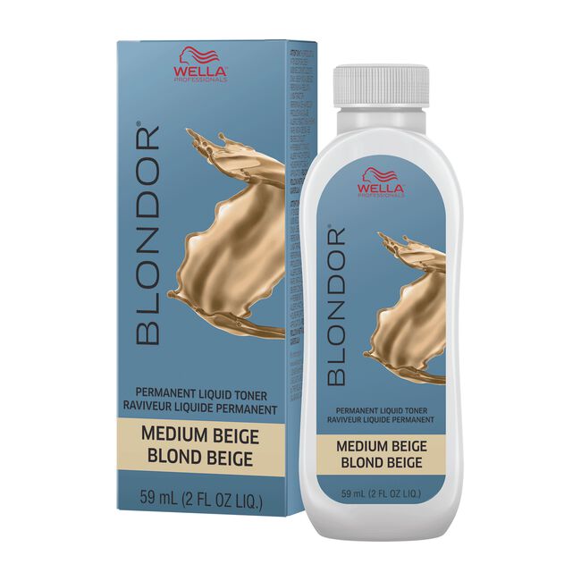 Blondor Permanent Liquid Toner - Medium Beige