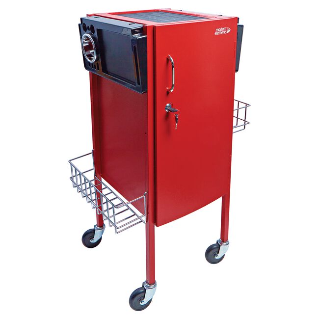 Red Metal Trolley