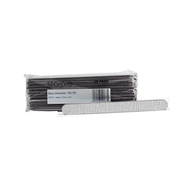 Zebra Washable Foam Cushion Files - 180/180 Grit