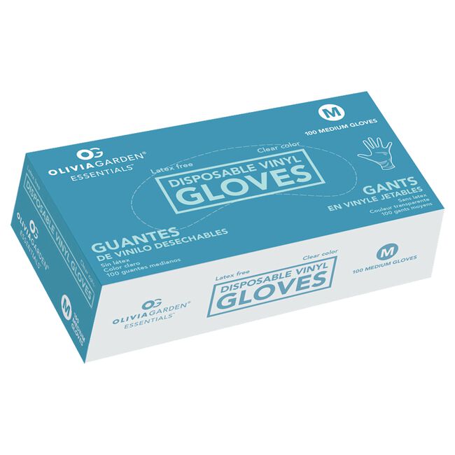 Clear Vinyl Gloves Medium - 100 Count