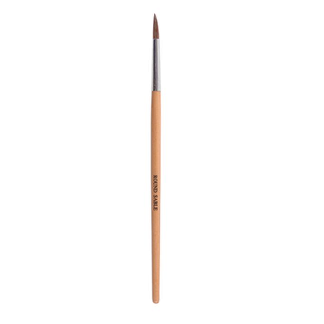 Nail Brush Round Red Sable