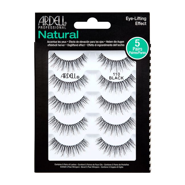 Natural Black Lashes #110 - 5 pack