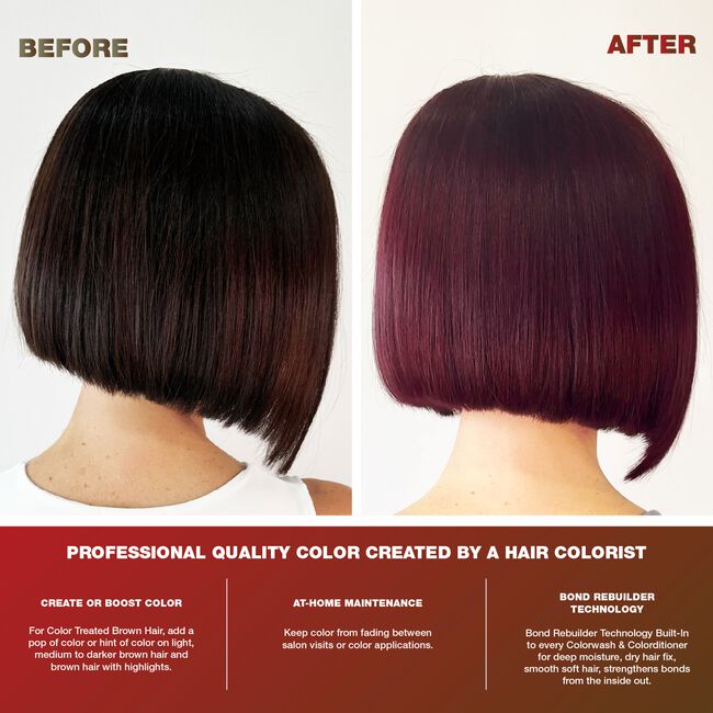 Brunette Red Viral Colorwash