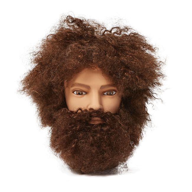 Mr. Denton Afro Mannequin Head with Beard