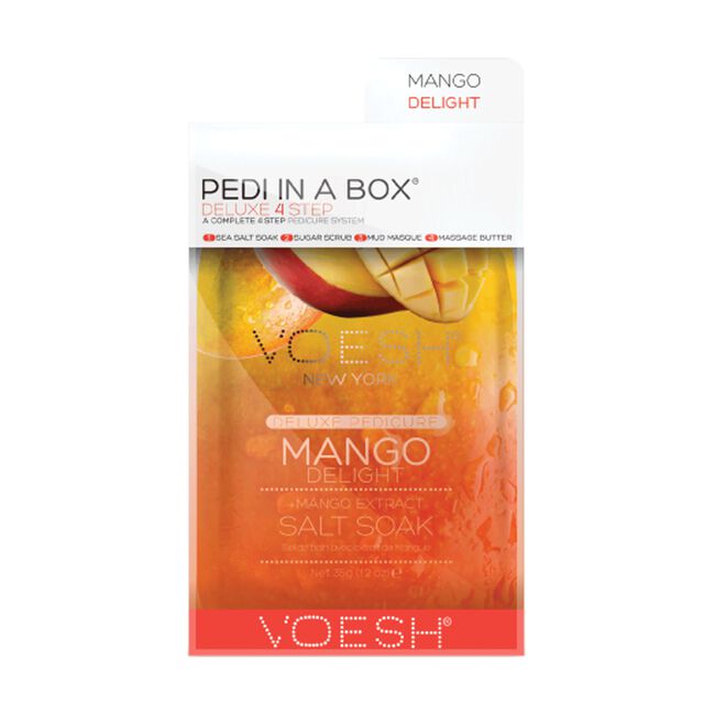 Deluxe 4 Step Pedi In A Box Mango Delight