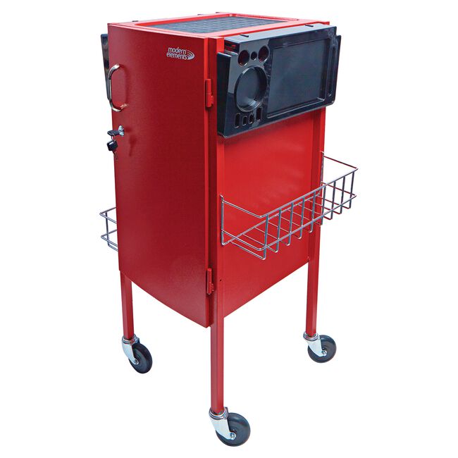 Red Metal Trolley