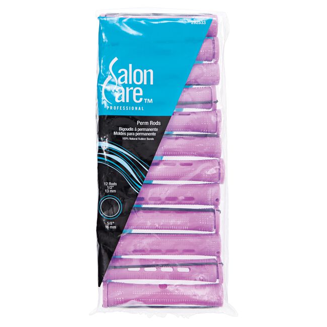 Salon Care Orchid Large Curved Perm Rods 12 Pack