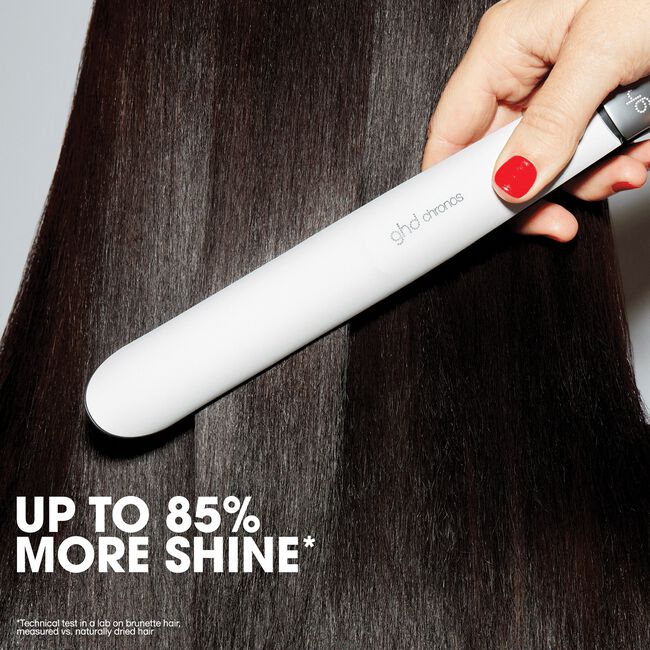 White Chronos Styler 1 Inch Flat Iron