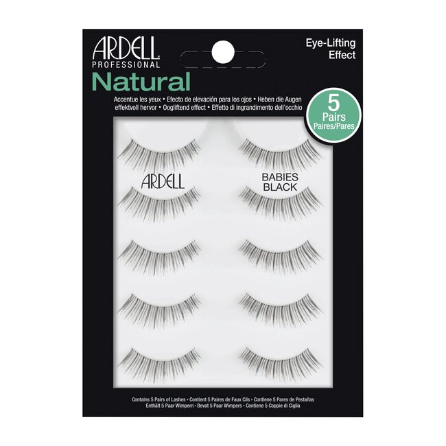 5 Pack Natural Babies Lashes Black