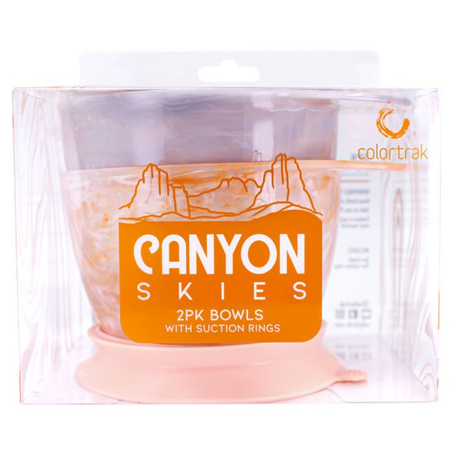 Canyon Skies Bowls with Suction Rings