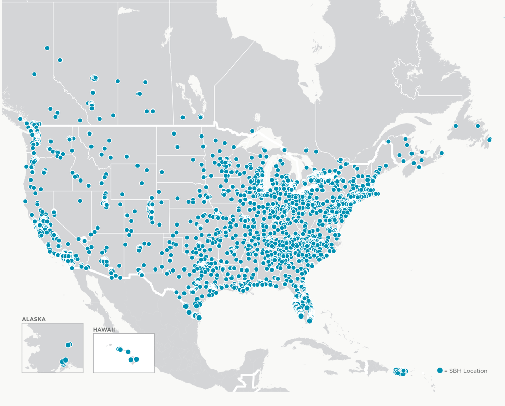 Map of North America Representative